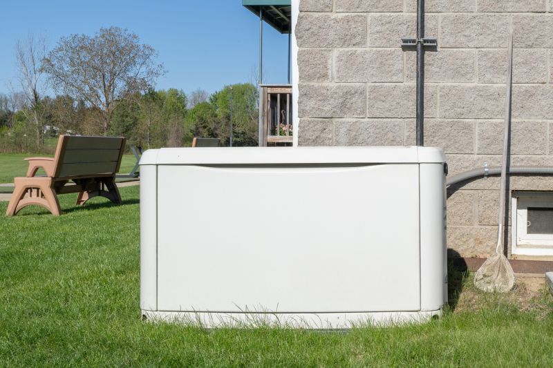 Residential Backup Generator in a Yard